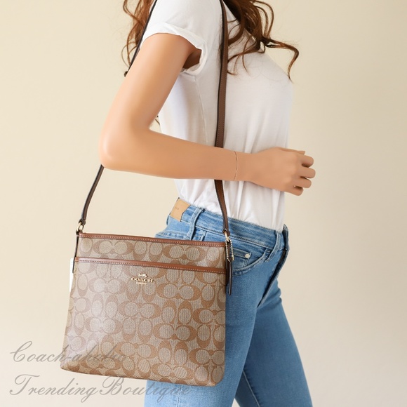 NWT Coach Crossbody File Bag & Wristlet *SET* - Picture 2 of 8